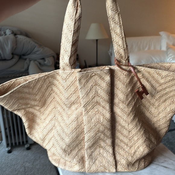 HAREMLIQUE raffia beach/tote bag great condition - Picture 3 of 11